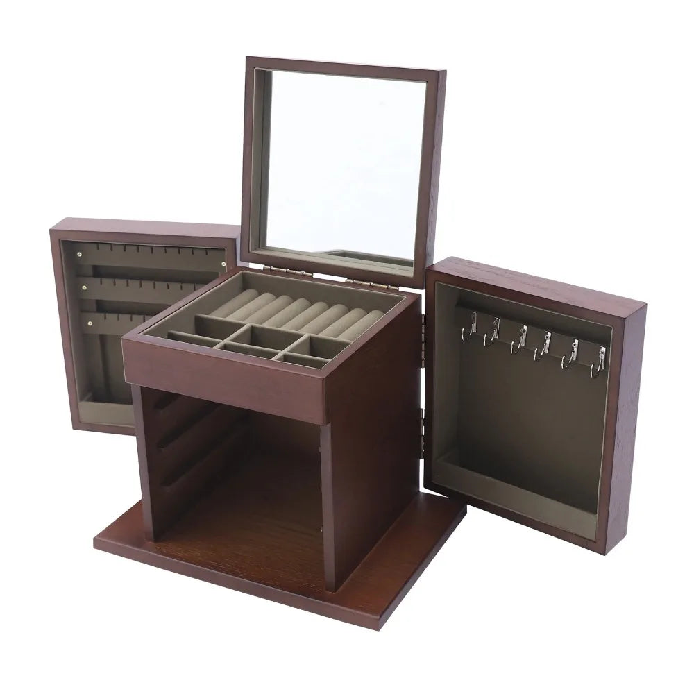 Boîte à bijoux vintage en bois