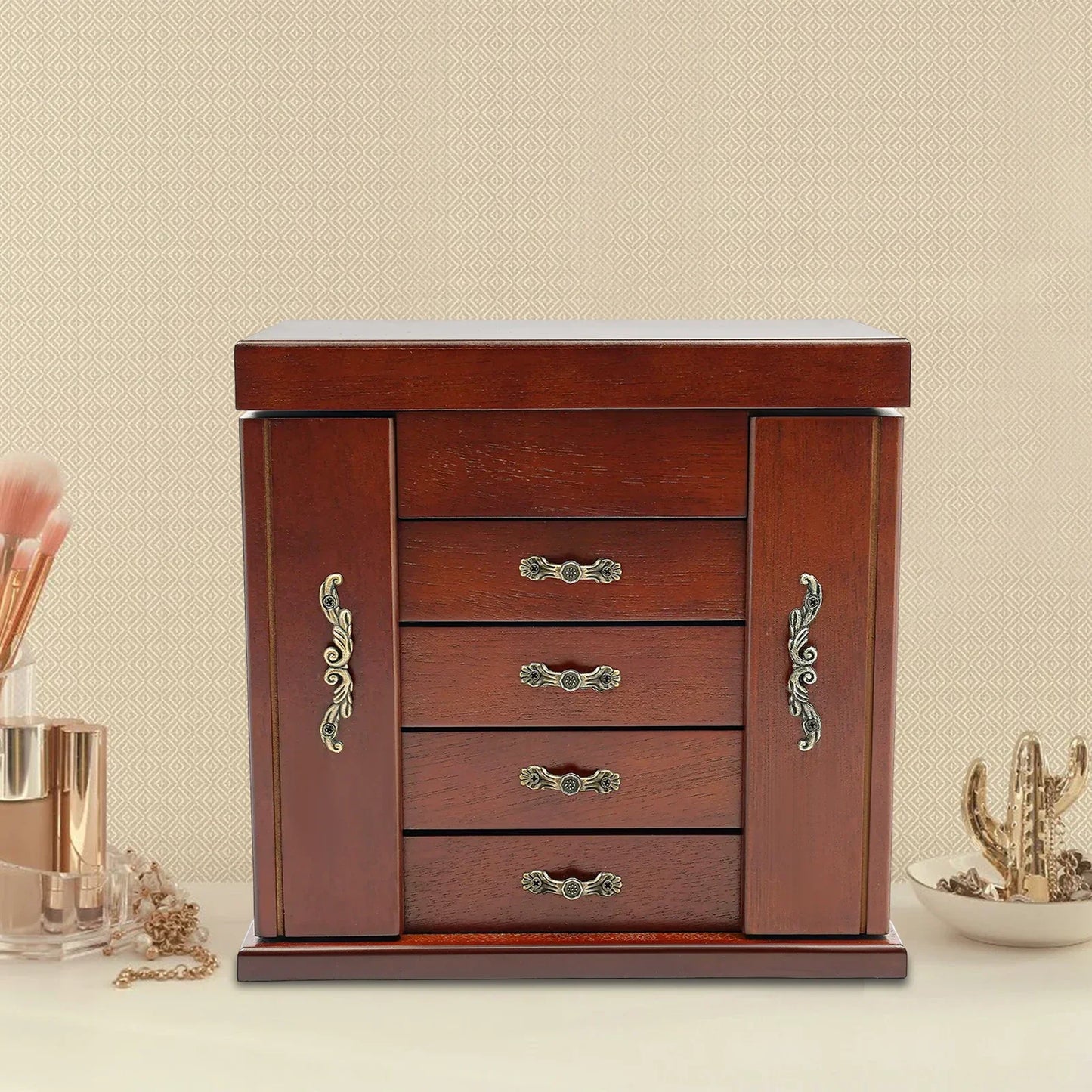 Boîte à bijoux en bois style Comtemporain