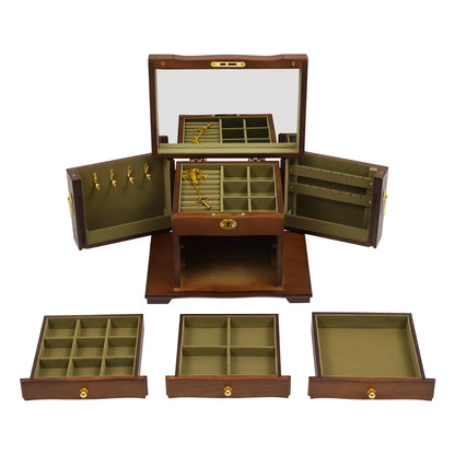 Boîte à bijoux en bois styl Belle Époque