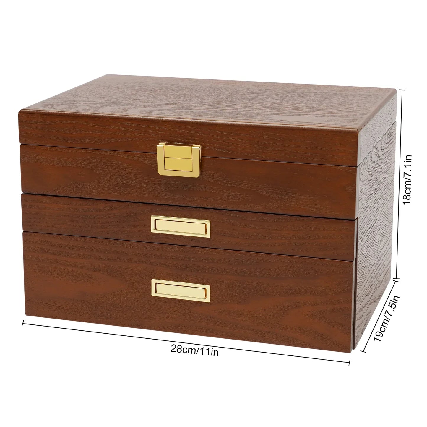 Boîte à bijoux style japonais à 3 niveaux