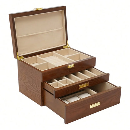 Boîte à bijoux style japonais à 3 niveaux