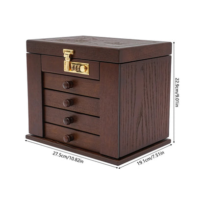 Boîte à bijoux en bois de noyer